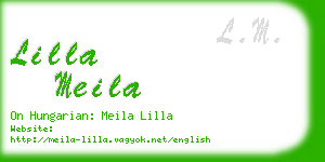 lilla meila business card